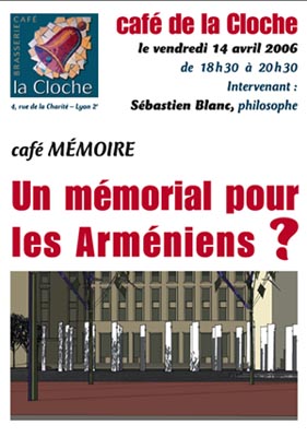 Conférence à Lyon :Un Mémorial pour les Arméniens ?