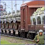 44 wagons de matériel militaire russe sont arrivés depuis Batoumi à la base russe de Gumri (Arménie)