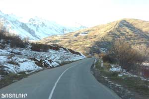 Achèvement d&rsquo;une première tranche de 19,7 km de la nouvelle route Ghapan-Meghri