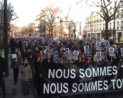 Manifestation en mémoire de Hrant Dink à Paris