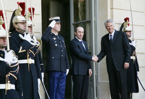 Dominique de Villepin a rencontré, le 20 février, Robert Kotcharian, président de la République d&rsquo;Arménie