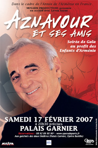 « Charles Aznavour et ses amis » Concert au Palais Garnier