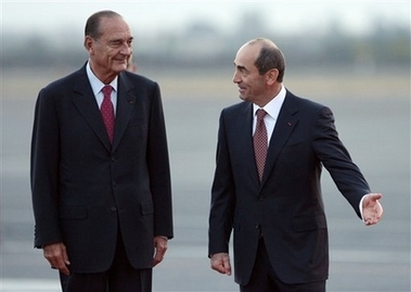Visite en France du président Kocharian le 17 février