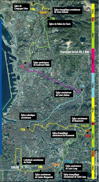 24 avril à marseille : Le Marathon des 12 églises