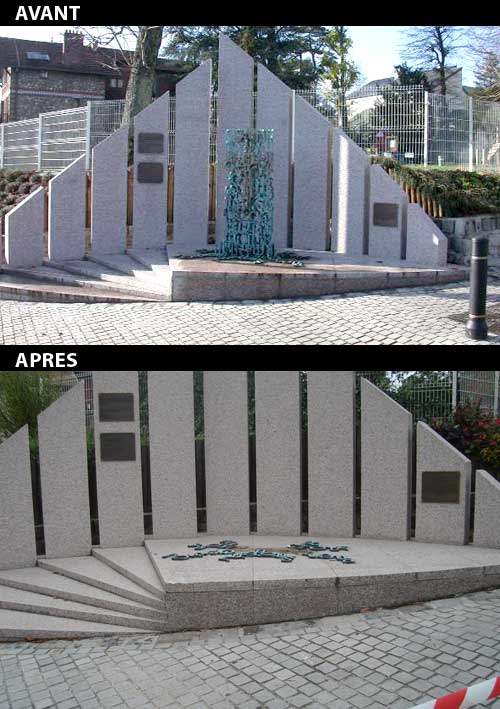 Les 2 auteurs du vol d&rsquo;un monument à Chaville sur le génocide arménien mis en examen