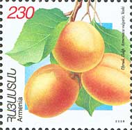 La Poste arménienne émet une série de 10 timbres consacrée aux variétés d&rsquo;abricots d&rsquo;Arménie