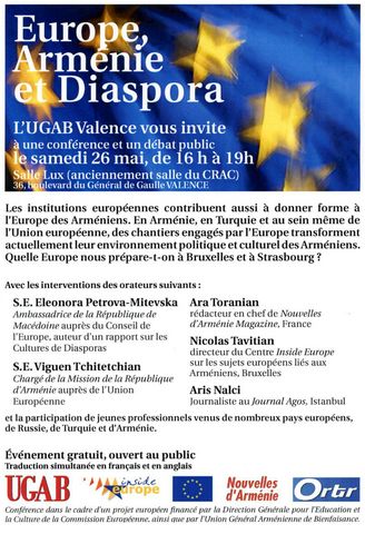 Conférence « Europe, Arménie et Diaspora » à Valence