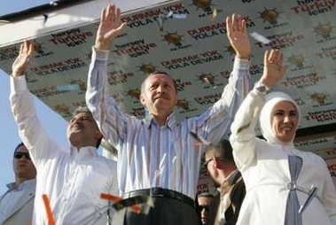 Manifestation de soutien à l&rsquo;AKP et Erdogan en Turquie