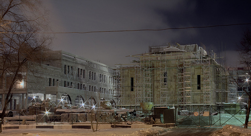 La photo du jour : Construction de l&rsquo;église Arménienne de Moscou