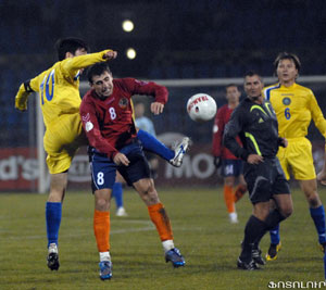L&rsquo;Arménie concède une défaite face au Kazakhstan (0-1)