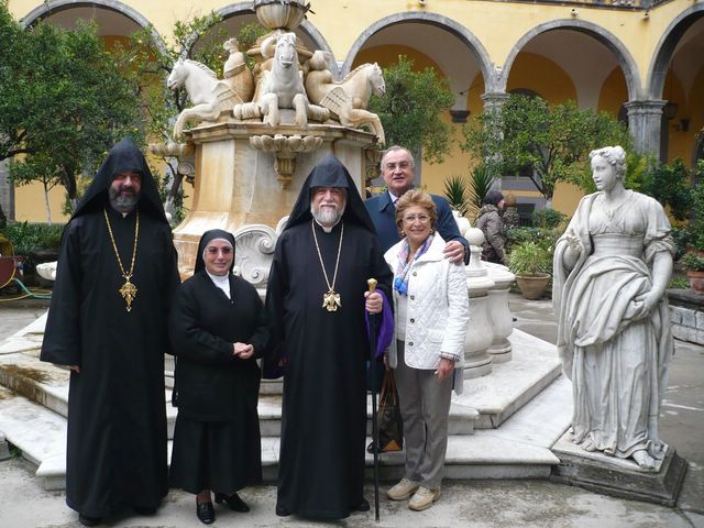 Sa Sainteté ARAM 1er visite l&rsquo;église catholique de Naples nommée « Saint Grégoire l&rsquo;Arménien »