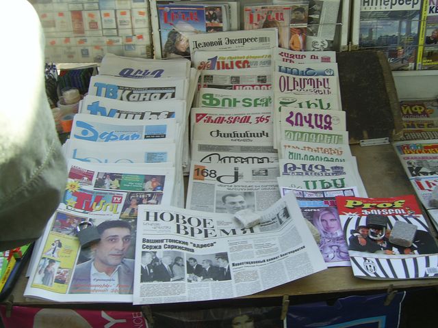 « Aravod », « Azg » et « Iravounk » seraient les journaux les plus crédibles d&rsquo;Arménie