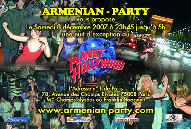 Armenian Party au Planet Hollywood