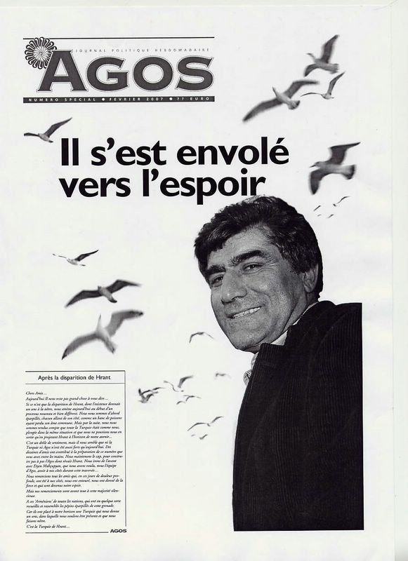 Film en hommage à Hrant Dink ce soir au Centre ANI