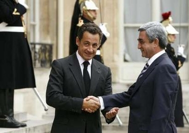 Voeux de Sarkozy à Sarkissian