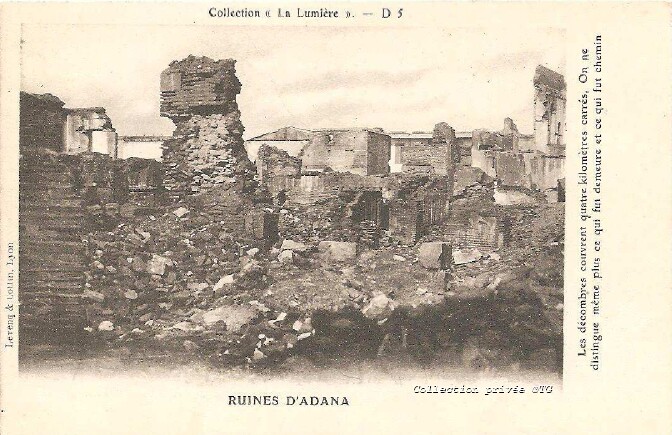Les massacres d&rsquo;Adana en 1909 .