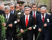 Serge Sarkissian rend hommage à ceux qui ont sacrifié leur vie pour la nation arménienne