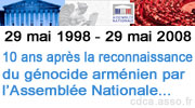 Conférence : 10 ans après la reconnaissance du Génocide des Arméniens par l&rsquo;Assemblée Nationale