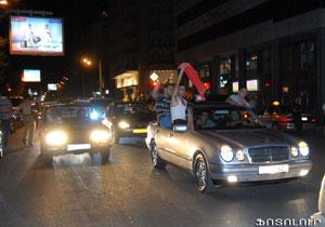 Erévan en liesse après la victoire de l&rsquo;Arménie (-21 ans) sur la Turquie