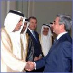 Le président arménien rencontre une délégation des Emirats Arabes Unis