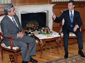 Rencontre Sarkissian/Medvedev à Sotchi