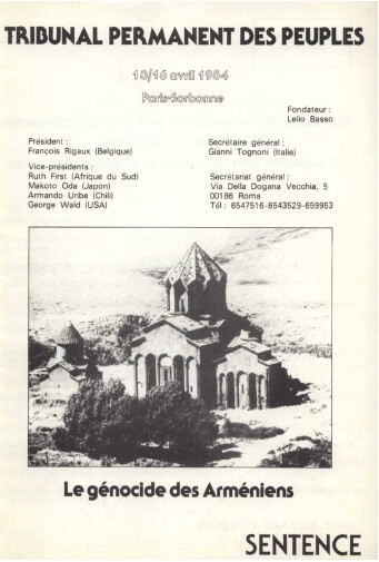Tribunal permanent des peuples  – 1984