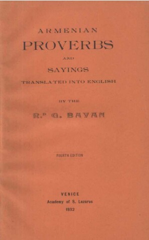 Armenian proverbs 1932