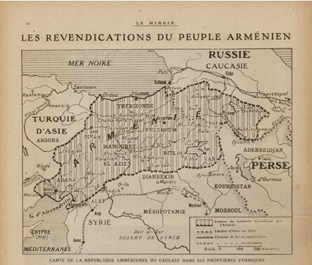 Les revendications arméniennes  – Le Miroir – non daté.