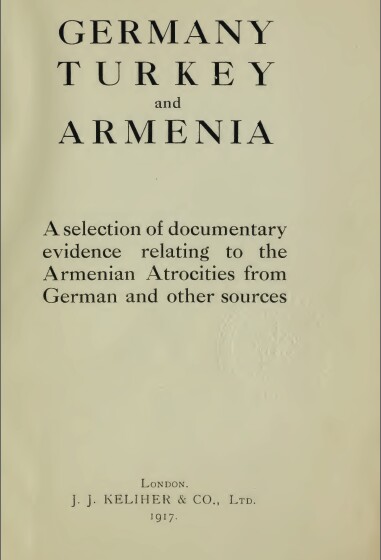 Germany, Turkey and Armenia