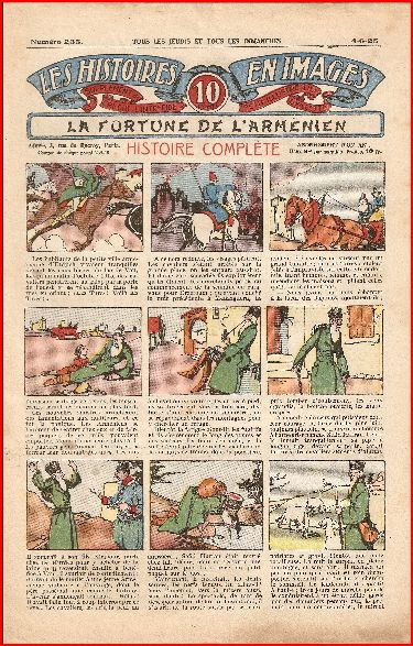 Les histoires en images –  La fortune de l&rsquo;Arménien No  235  – 4 juin 1925