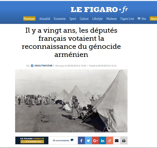 Il y a vingt ans, les députés français votaient la reconnaissance du génocide arménien