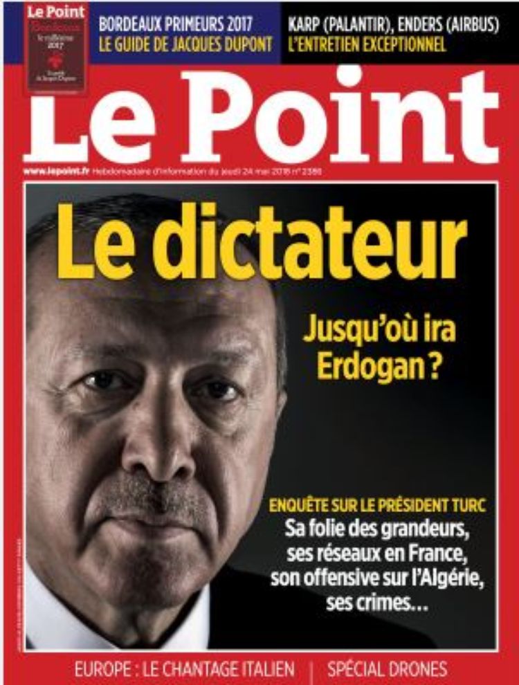 Le Point dit être victime de harcèlement après sa Une sur Erdogan