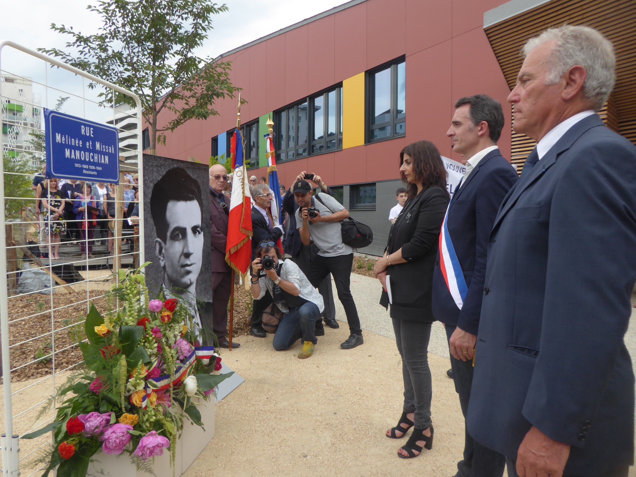 Inauguration à Grenoble de la rue Mélinée et Missak Manouchian samedi 26 mai