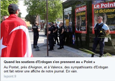 Quand les soutiens d&rsquo;Erdogan s&rsquo;en prennent au « Point »