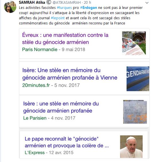 Les activistes fascistes turcs pro Erdogan ne sont pas à leur premier coup!