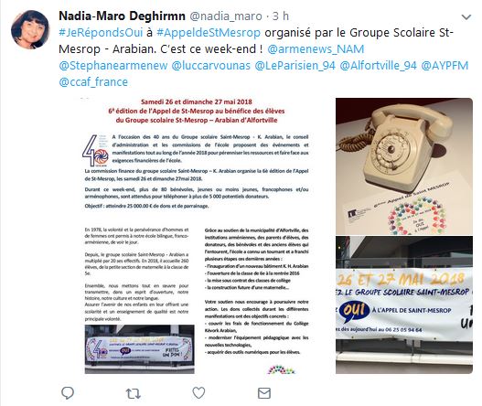 Je Réponds Oui à l&rsquo;Appel de St Mesrop