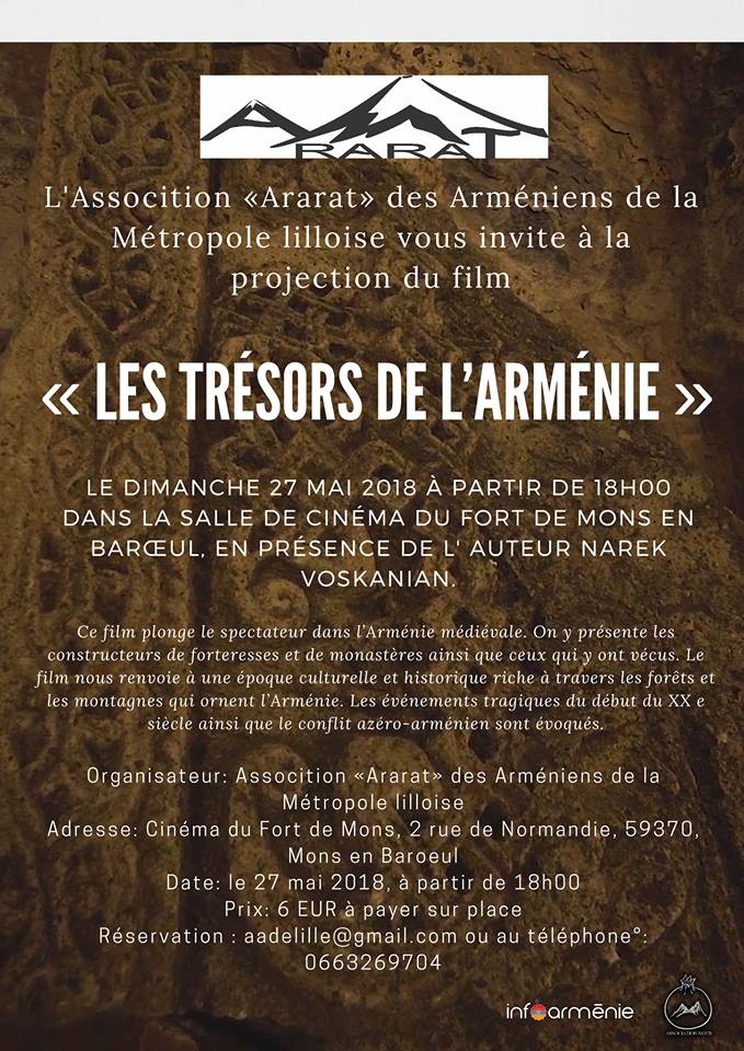 Projection du film : Les trésors de l&rsquo;Arménie