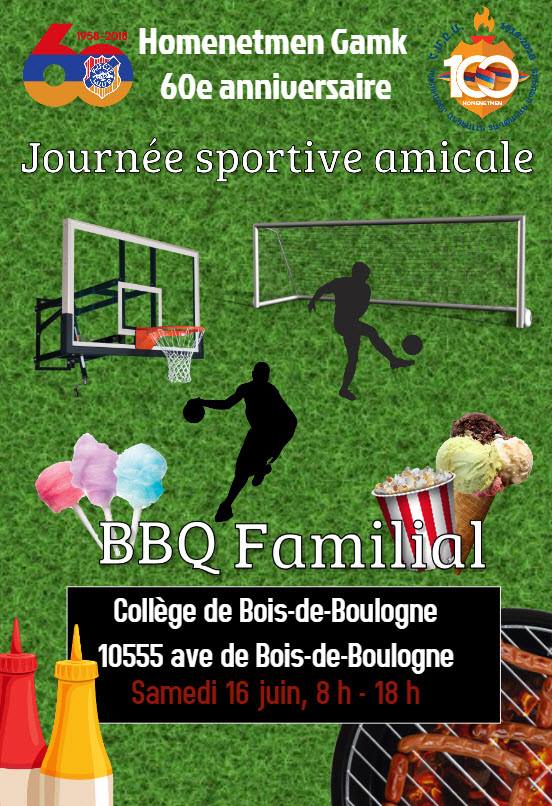 Homenetmen : BBQ familial