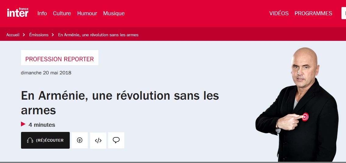 En Arménie, une révolution sans les armes