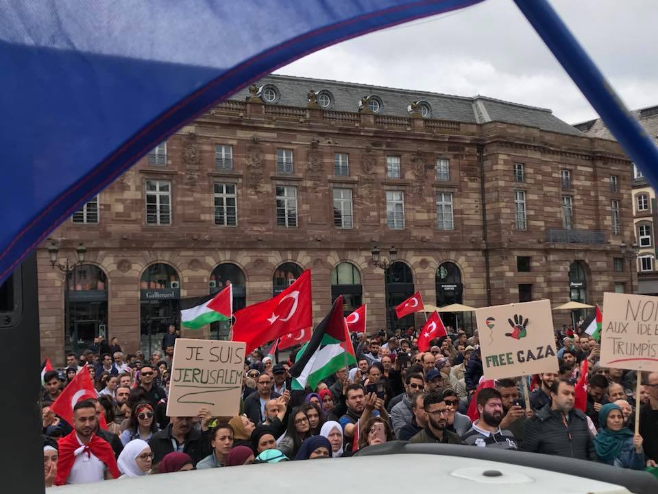 France : entre 1.500 et 2.500 manifestants propalestiniens rassemblés dans l&rsquo;est