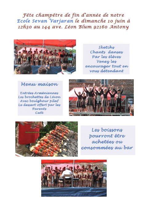 Fête Champêtre du Club franco-Arménien d&rsquo;Antony