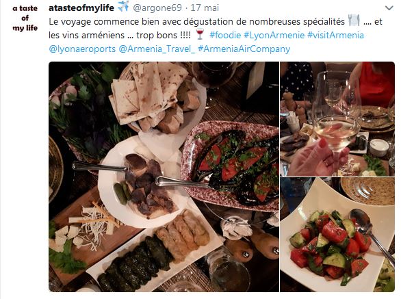 Le voyage commence bien avec dégustation de nombreuses spécialités