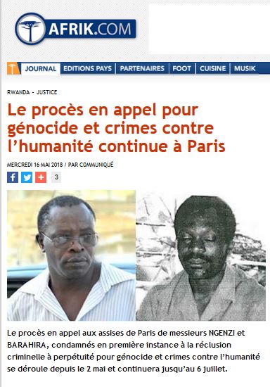 Le procès en appel pour génocide et crimes contre l&rsquo;humanité continue à Paris