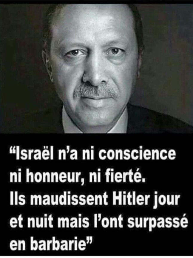 Erdogan qualifie Israël d&rsquo;Etat d&rsquo;apartheid