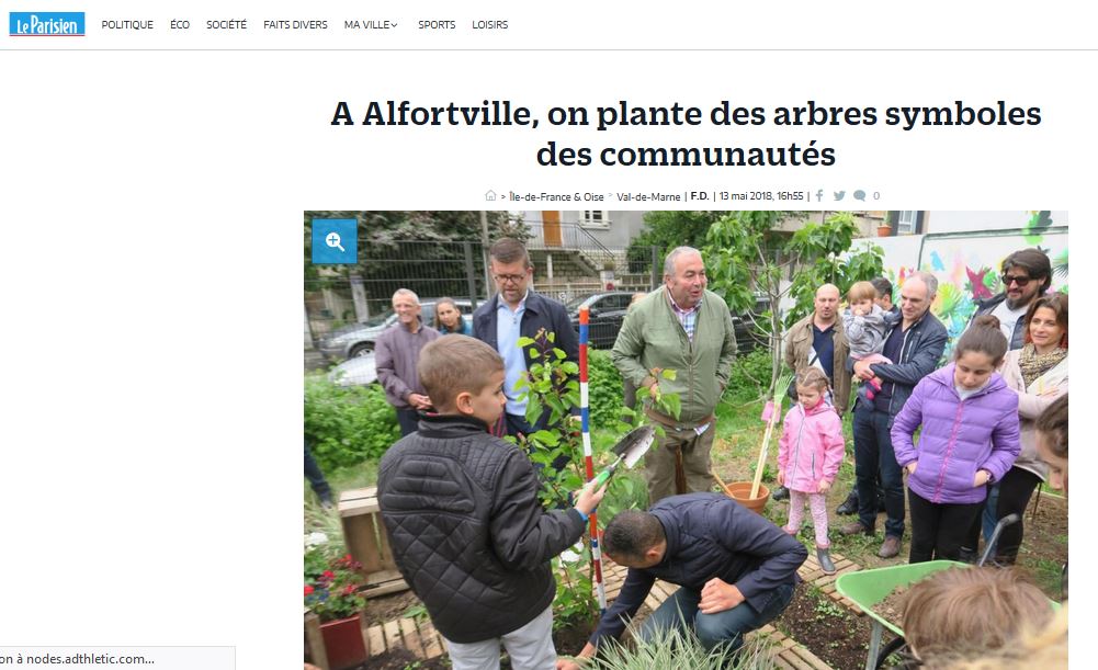 A Alfortville, on plante des arbres symboles des communautés
