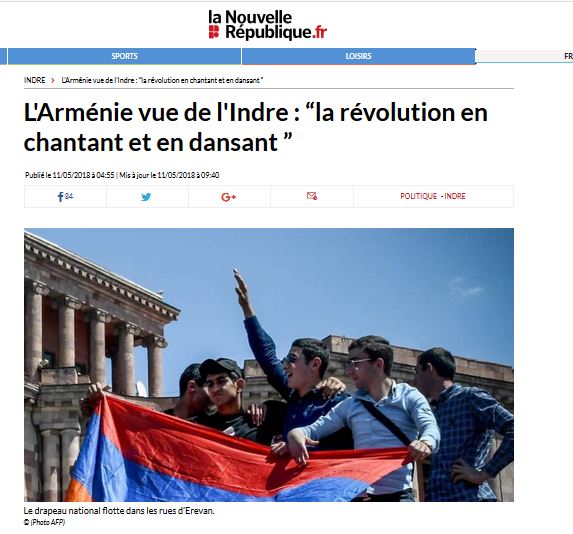 L&rsquo;Arménie vue de l&rsquo;Indre : la révolution en chantant et en dansant