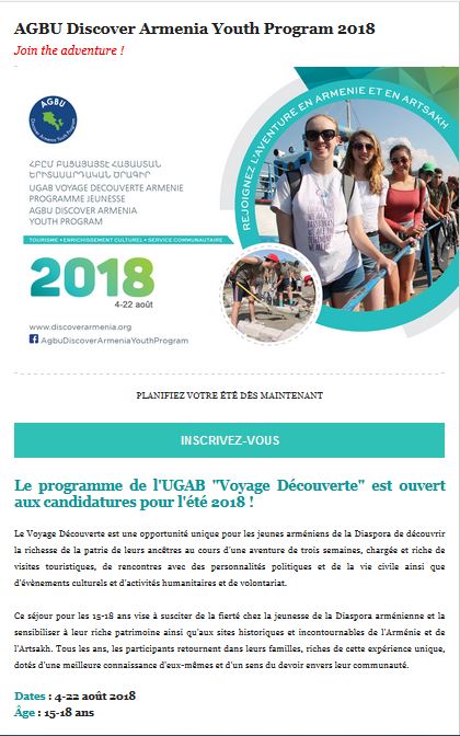 Voyage Découverte en Arménie et en Artsakh 2018