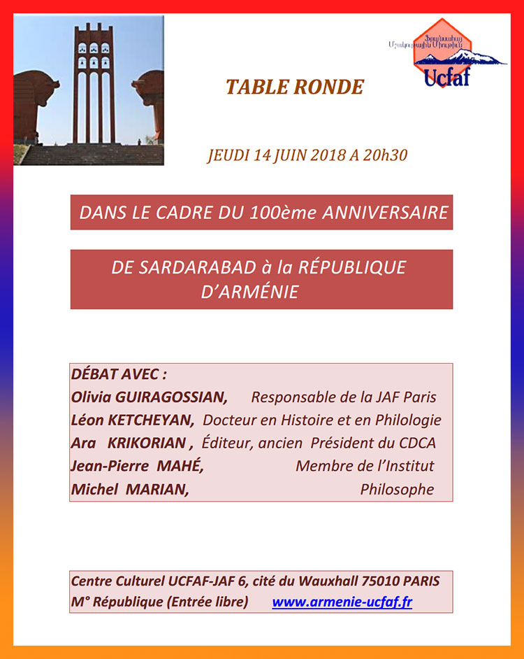 Table ronde : De Sardarabad à la République d&rsquo;Arménie