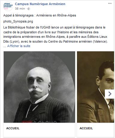 Appel à témoignages : Arméniens en Rhône-Alpes