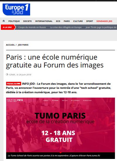 Paris : une école numérique gratuite au Forum des images